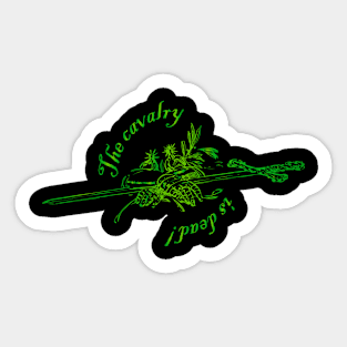 Cavalry (green) Sticker